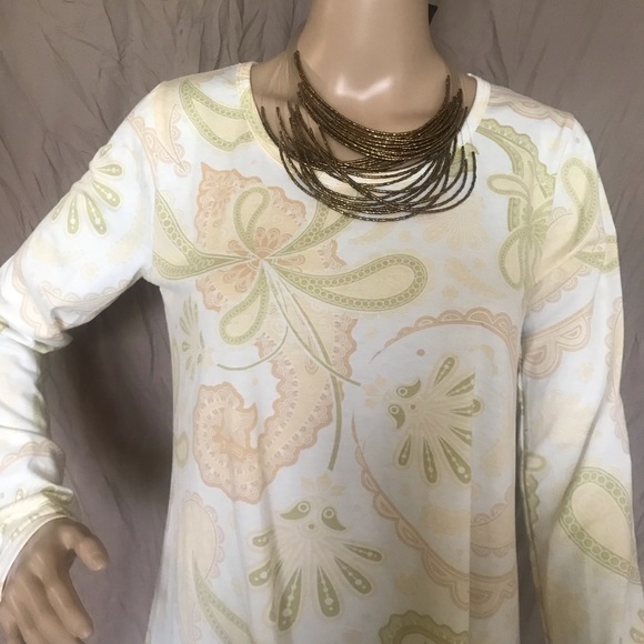 LuLaroe Long Sleeve Paisley Design Lynnae Shirt Size Small - Picture 6 of 15